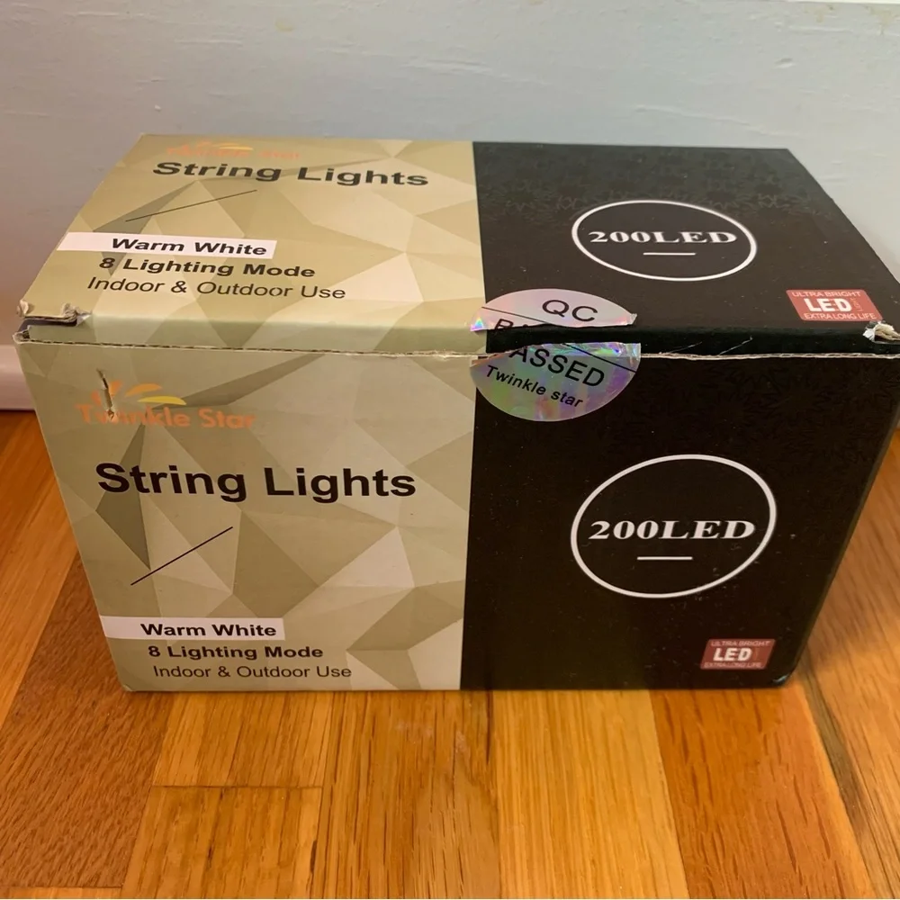 String of 200 LED Lights Indoor Outdoor String Lights